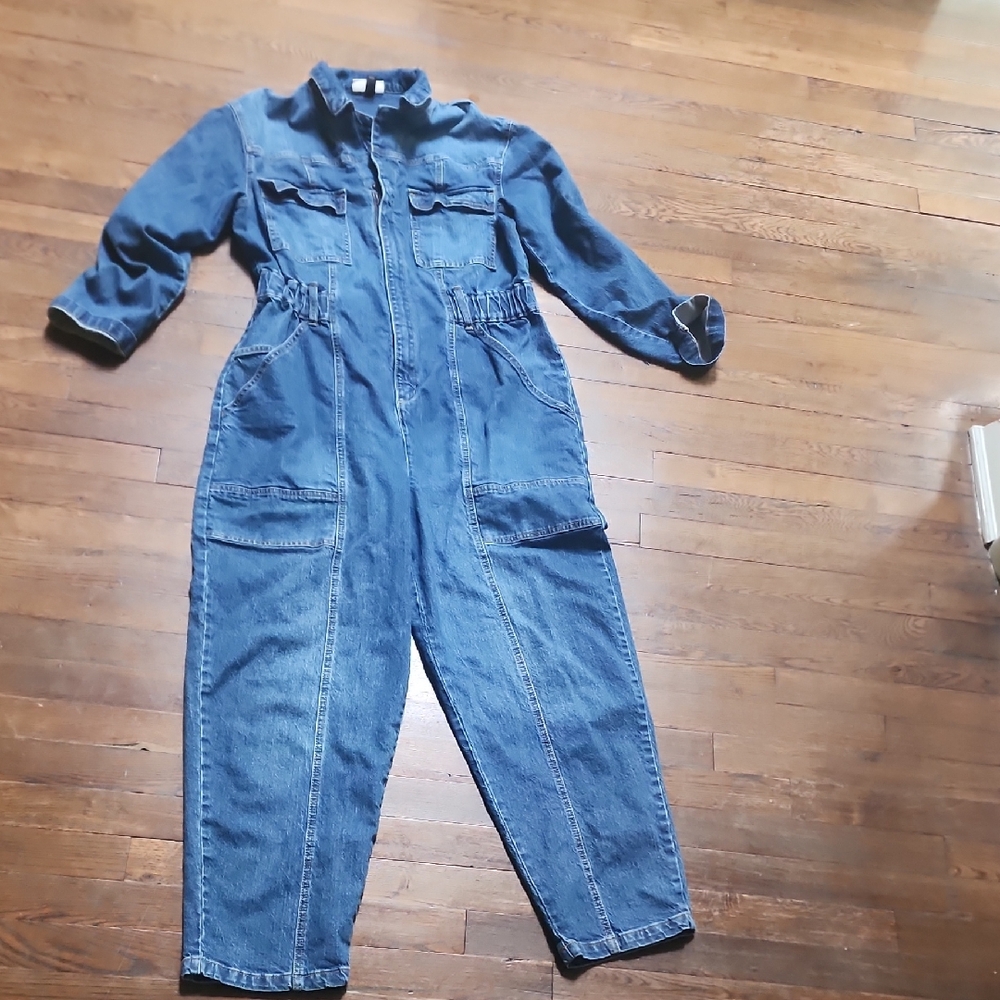 Universal Thread Blue Denim Jumpsuit
